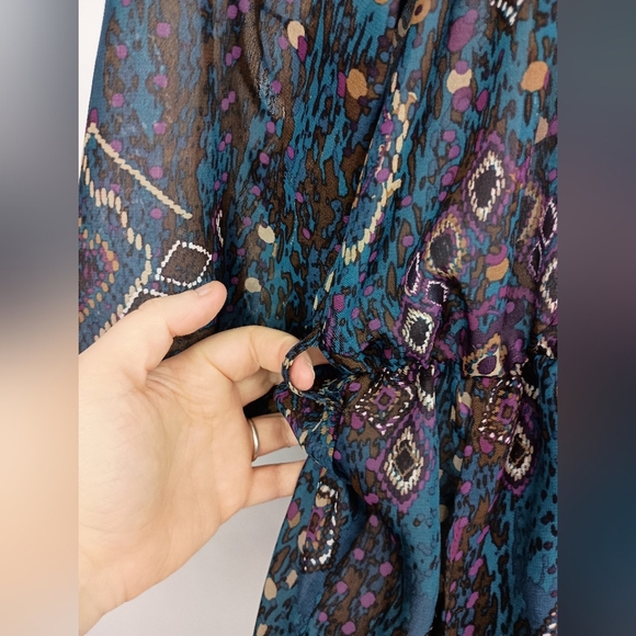 Sheer Colorful Western Fairy Bohemian Short Dress (#1,303) - Picture 6 of 10